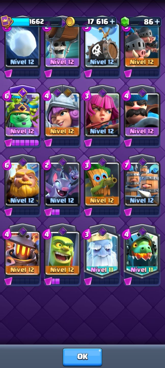Conta de clash royale antiga com mais de 5 anos e 14k de trofeu