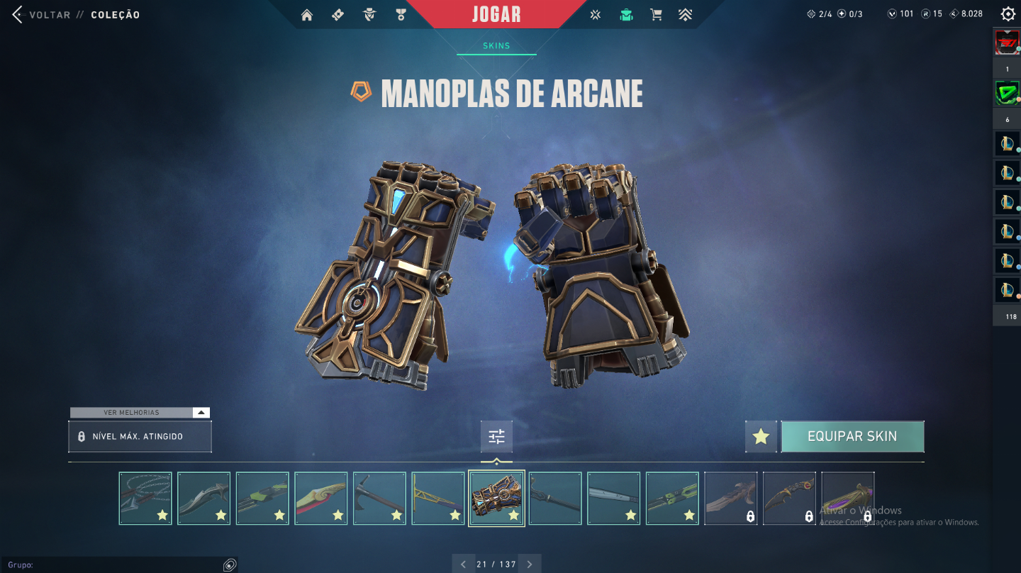 Conta RIOT - League of Legends(837 skins)/Valorant(182 skins)/TFT (+15k GASTO)