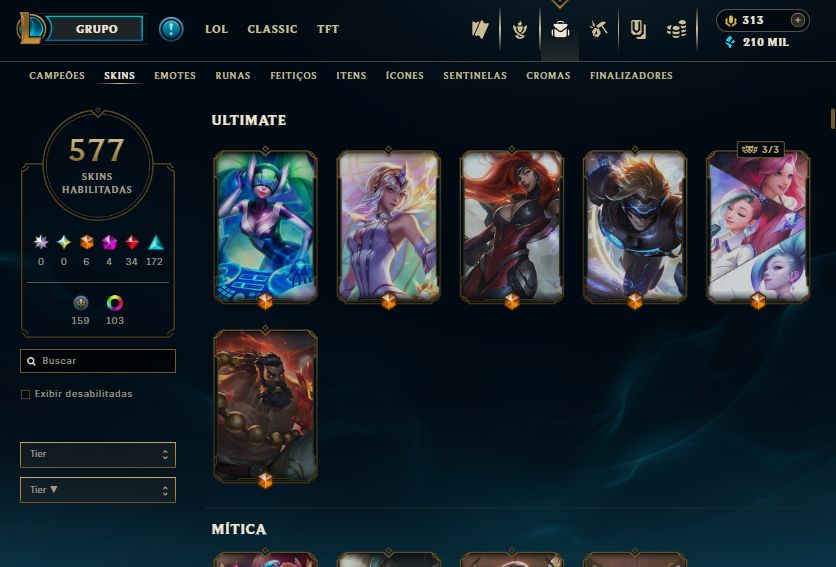 Conta League Of Legends desde 2013