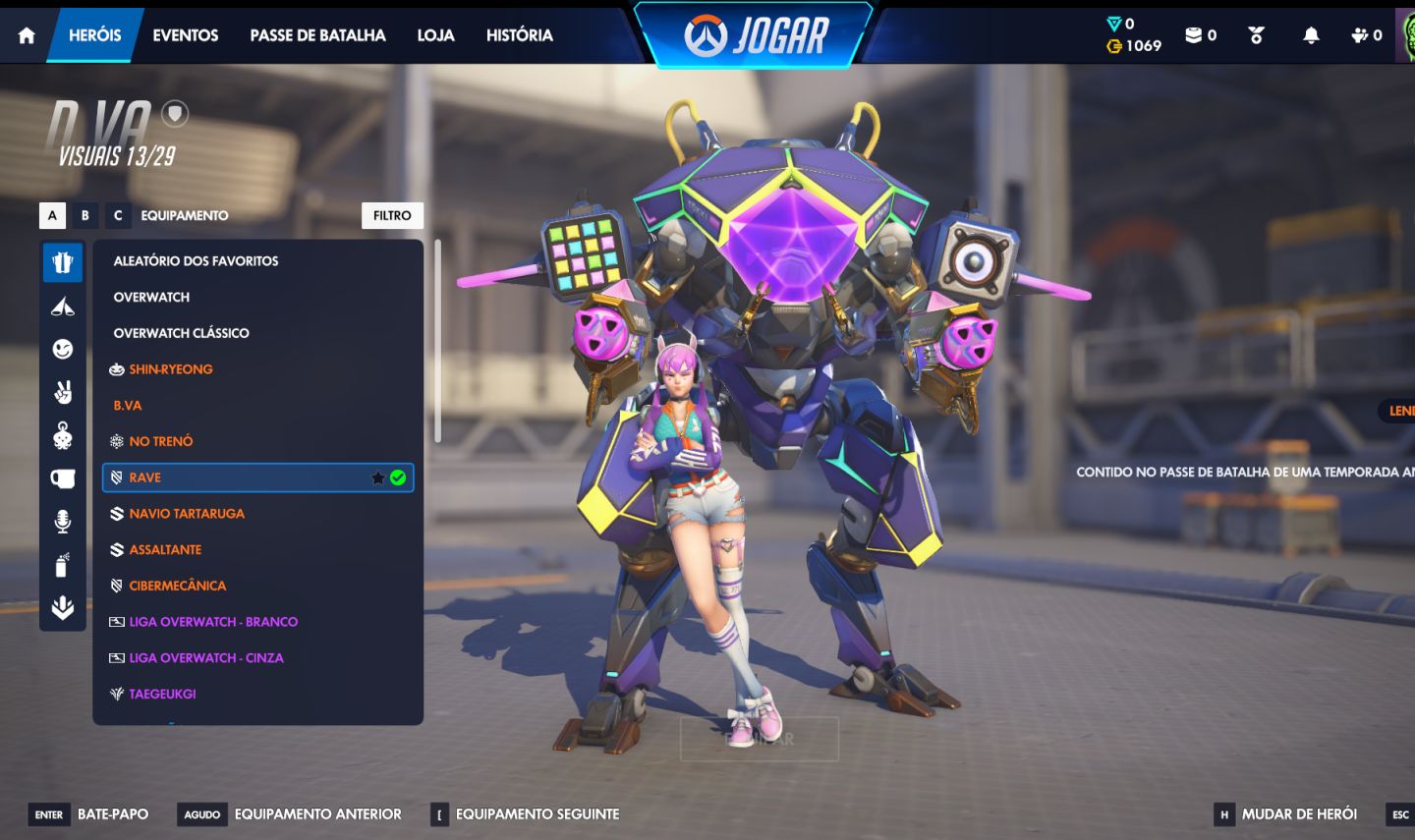 CONTA OW - EX- DIAMANTE - SKINS - 70 LENDARIAS E 3 MITICA - CONTA DE 2016