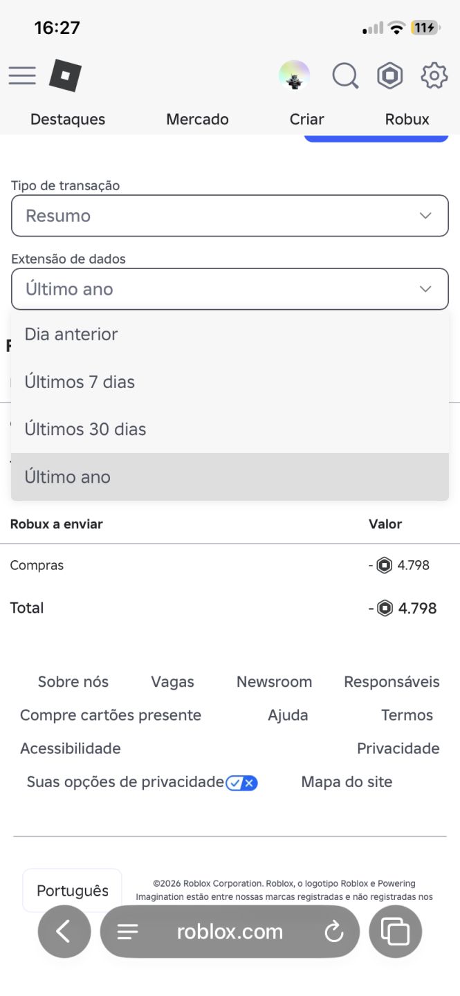 CONTA ROBLOX COM SKINS E MAIS DE 7K GASTO