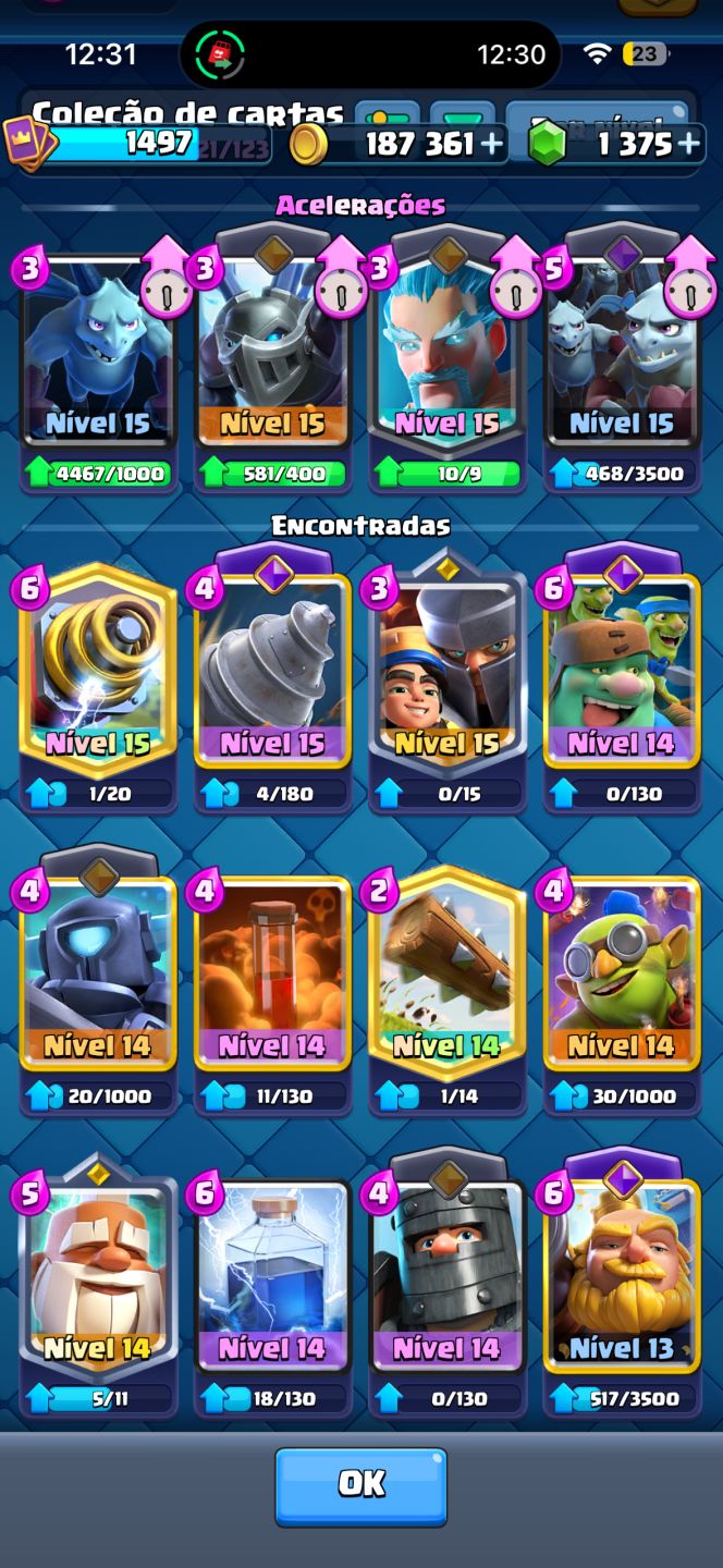 CONTA CLASH ROYALE MUITO BOA