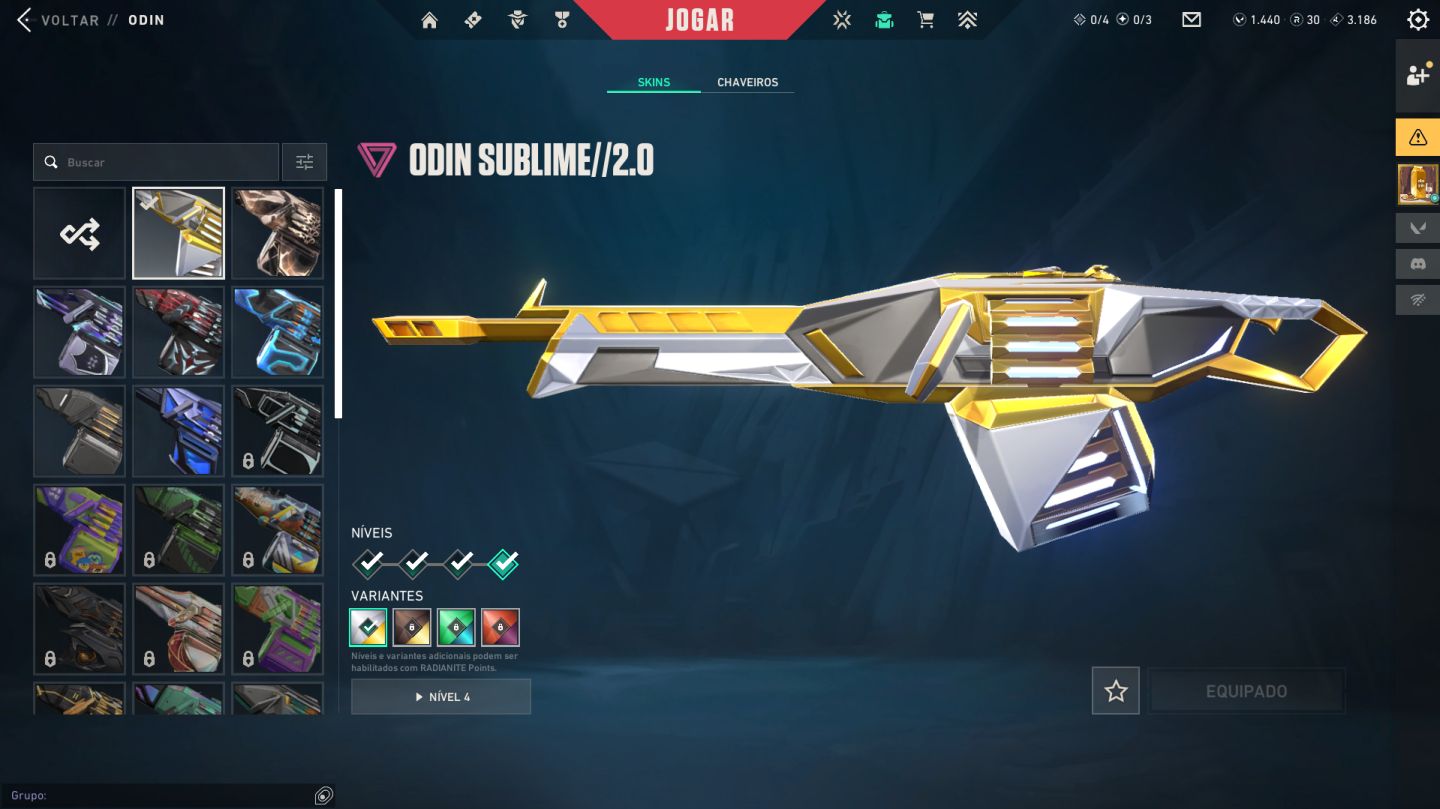 Conta Valorant com mais de 70 skins COMPRADAS