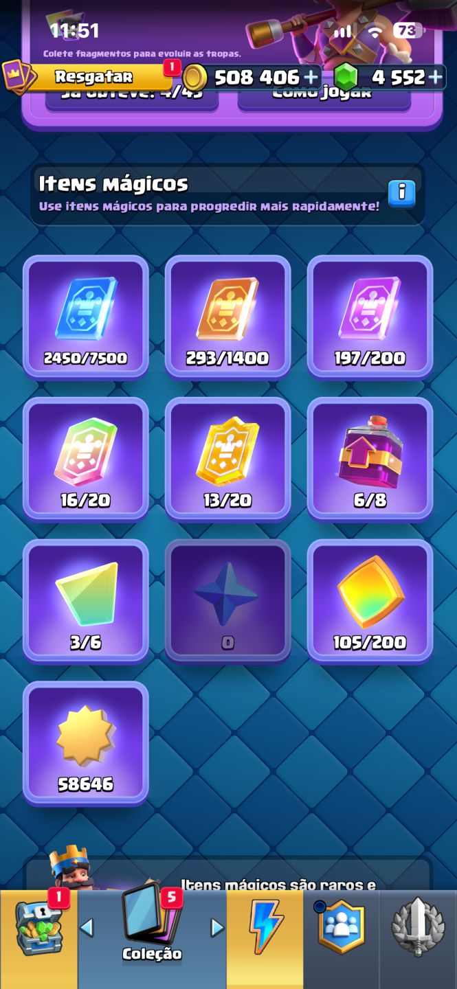 CONTA COM +10.500 TROFÉUS ARENA 25 ATUALMENTE