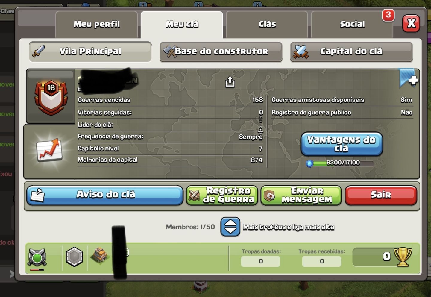 Clãs de clash of clans! Nivel 22, 15, 14, 13 e 10
