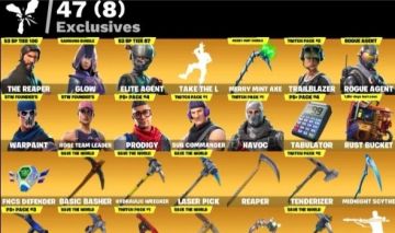 Conta Fortnite com Mint, Glow, Take The L, Pode Rir, Skin da Twitch
