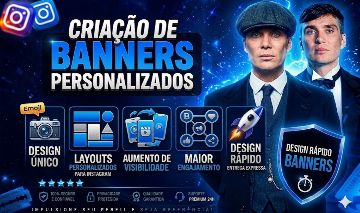 CRIAÇÃO DE BANNERS PERSONALIZADOS O SEU NEGÓCIO EM OUTRO NÍVEL!