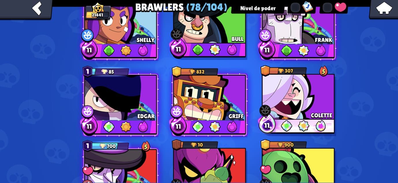 COMBO BRAWL STARS + CLASH ROYALE | 21K BS + 10.8K CR | Conta Supercell | +4 Anos