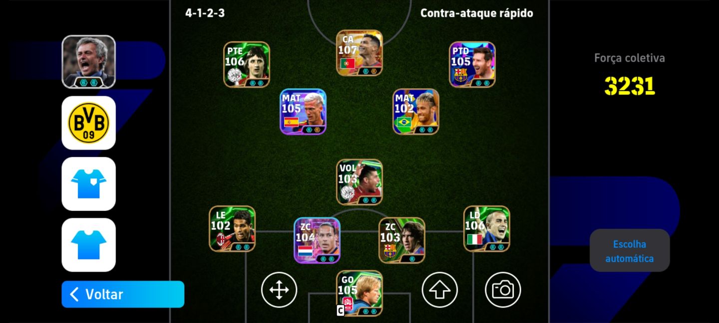 Conta eFootball Mobile Muito Forte | Força Coletiva 3231