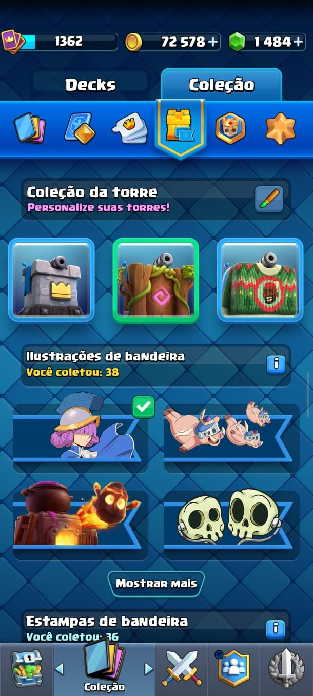 Conta Clash Royale 8500 Troféus, Bem Upada.