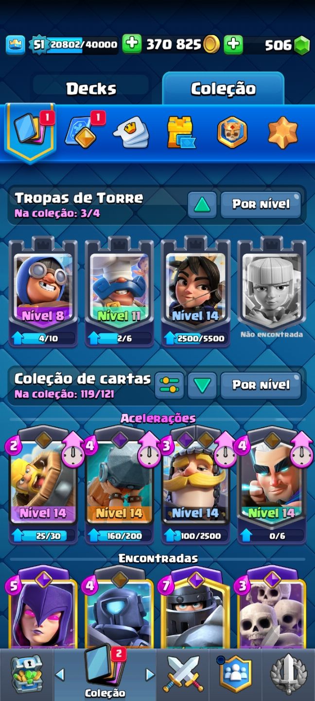 Conta de clash Royale com quase 9k de troféus