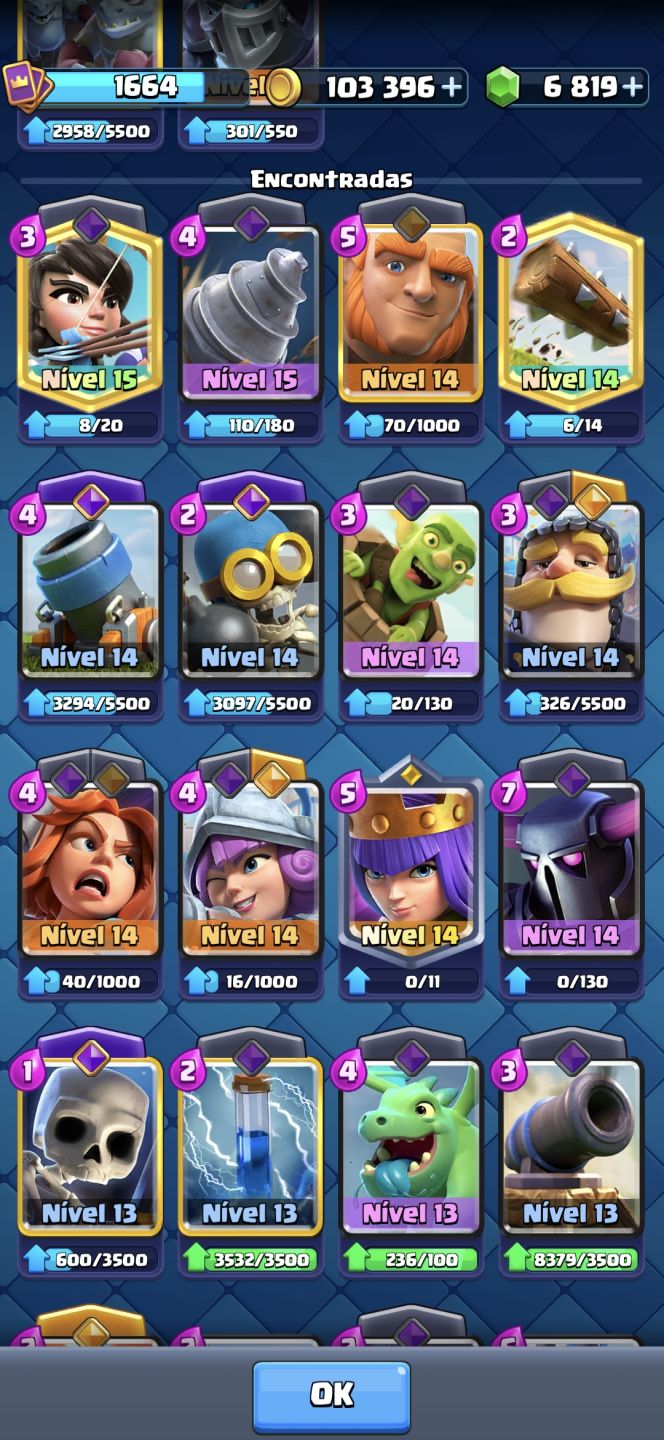 Muitas Contas Fortes da Supercell Juntas Cv17, clash 14k de troféus, etc