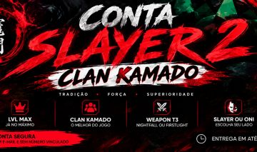 CONTA NOVO PROJECT SLAYER 2 -ESPADA T3 CLAN SUPREMO (kamado)