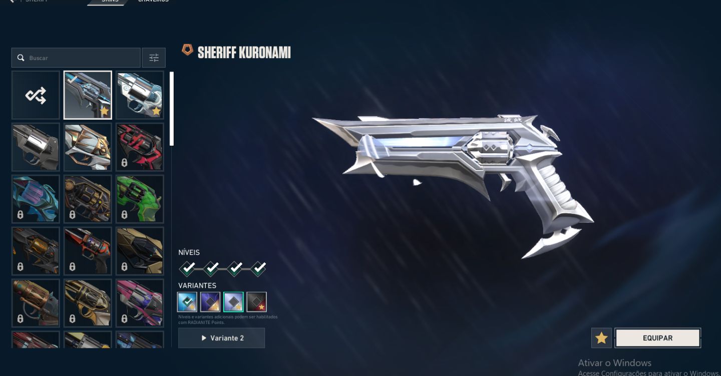 CONTA DE VALORANT 2 VANDAL 3 FACA 2 PHANTOM E 1 SHERIFF SKINS LIMITADAS