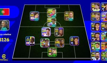 Conta efootball pra iniciante com novo Quaresma e tec.mourinho!!!!