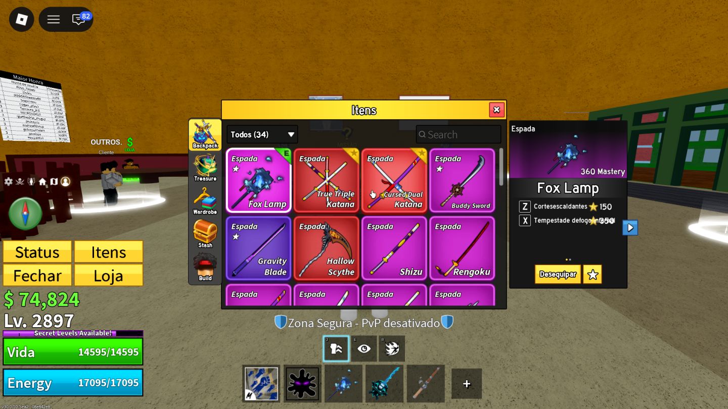 Conta Blox Fruit - 4M de Bounty