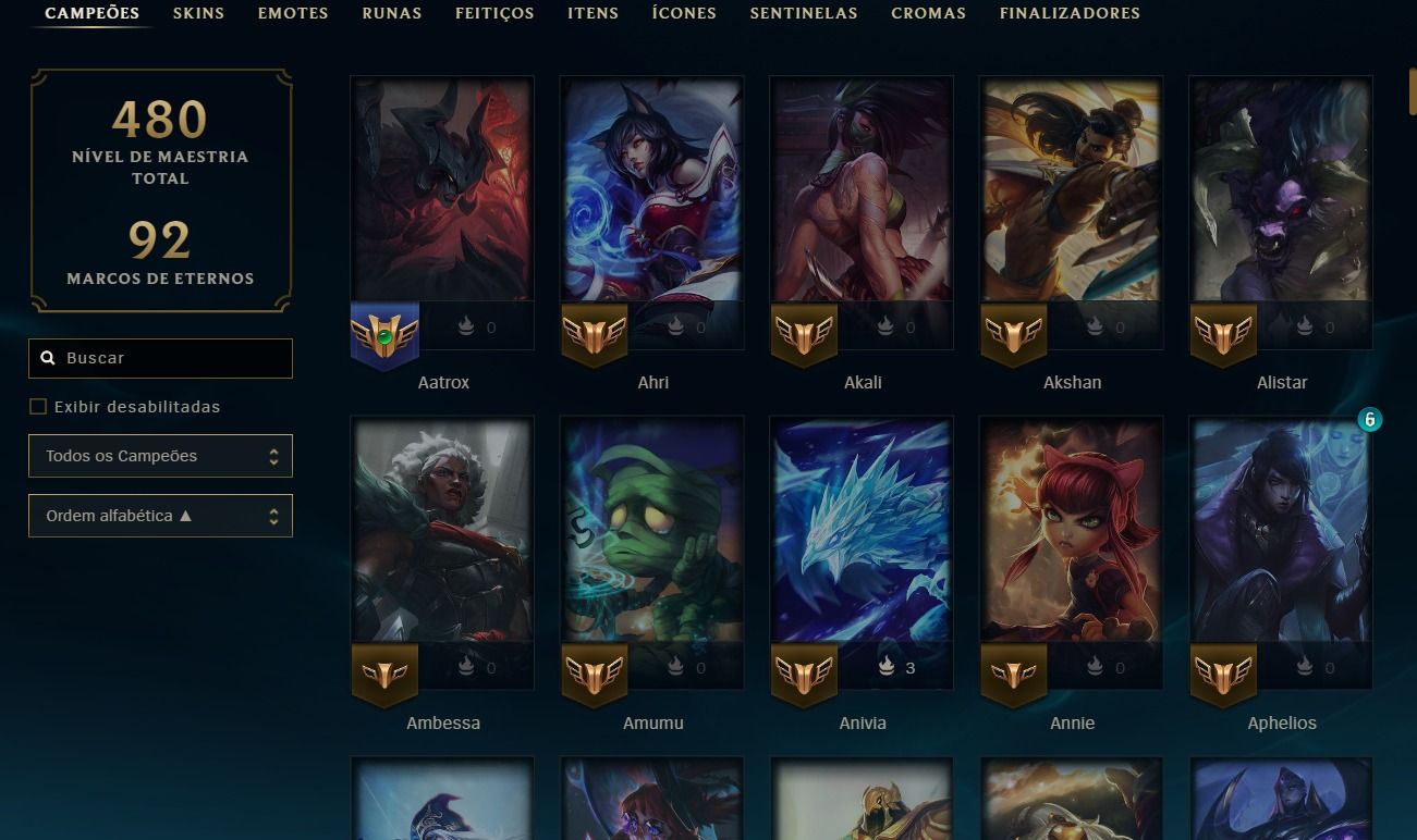 Conta Lol 131 Skins Full Acesso