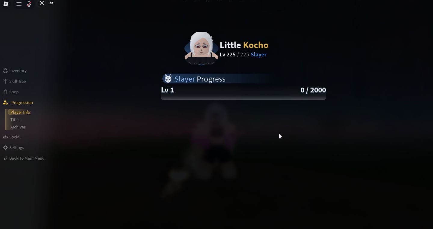 Conta FULL Kocho (Project Slayers 2)