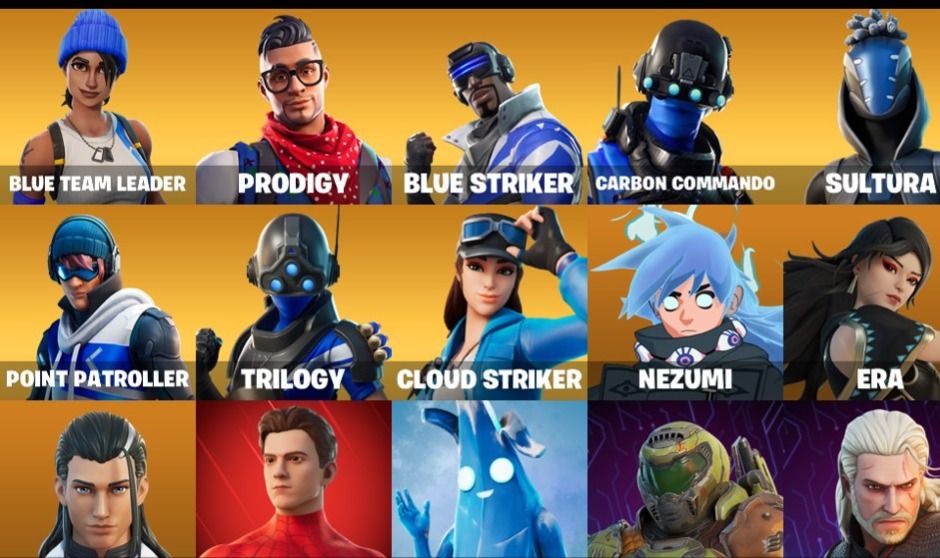 Mako OG | Blue Team Leader | Blue Striker | Orange Justice | 34 Skins