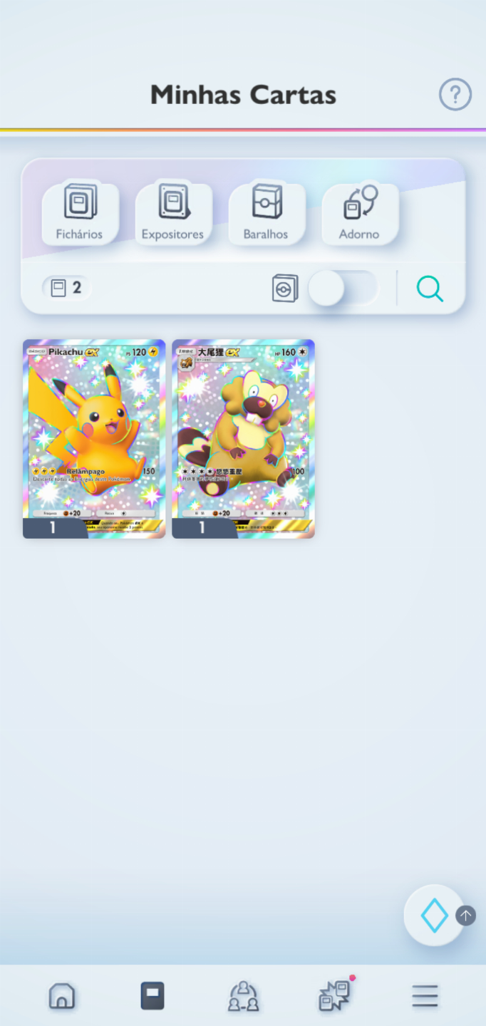 Conta Pokémon TCG - NV 40 com 3 cartas douradas e muitos Shinys, FA e mais!