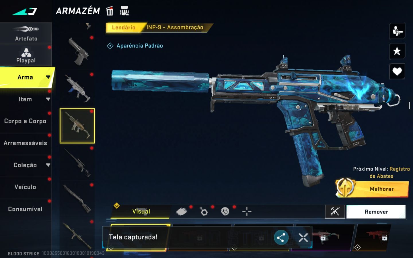 Conta top de bloodstrike com faca talon santuário