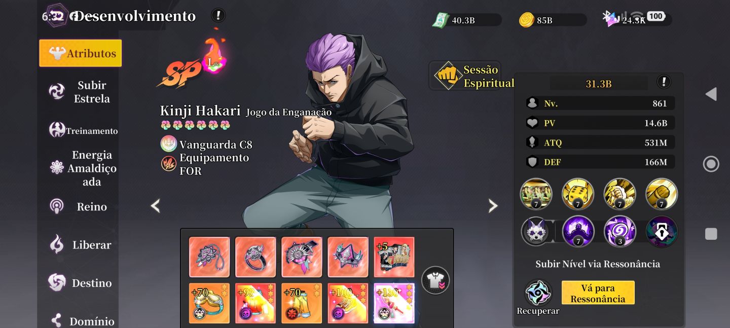 Conta rei do jujutsu 330B