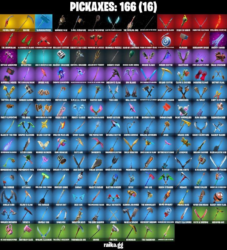 108 Skins - Gold Midas, Gold Brutus, Gold Meowscles, Prodigy, 200 vbucks