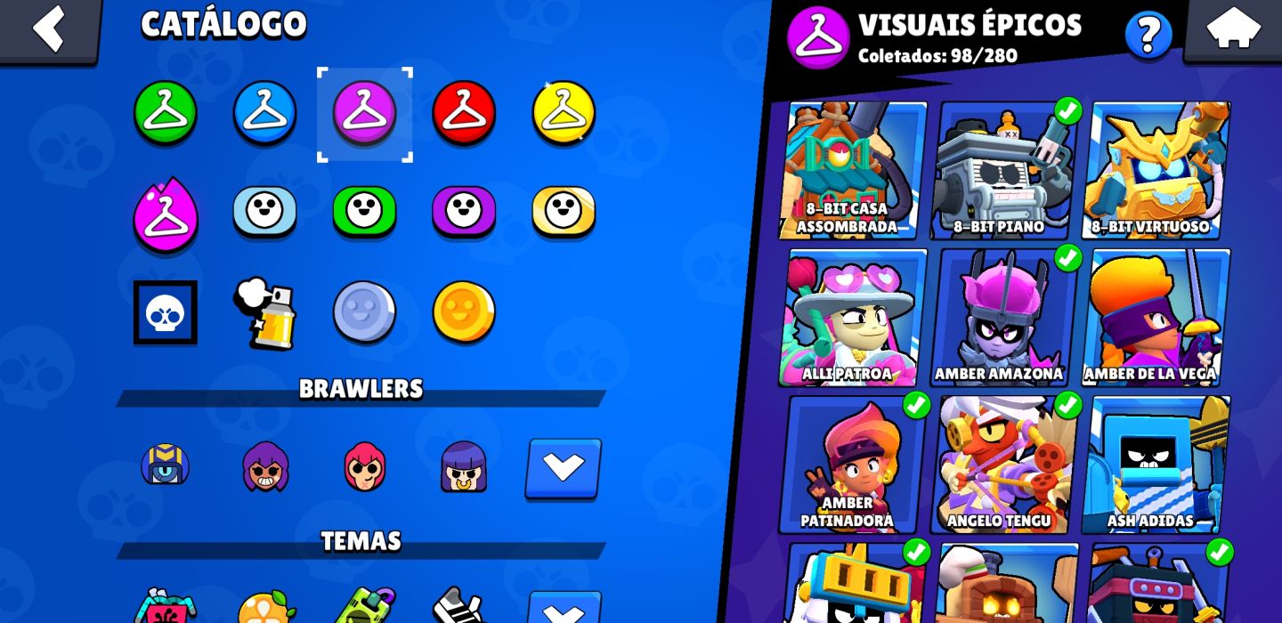 CONTA BRAWL STARS 45K TROFEUS/TODOS OS BRAWLERS