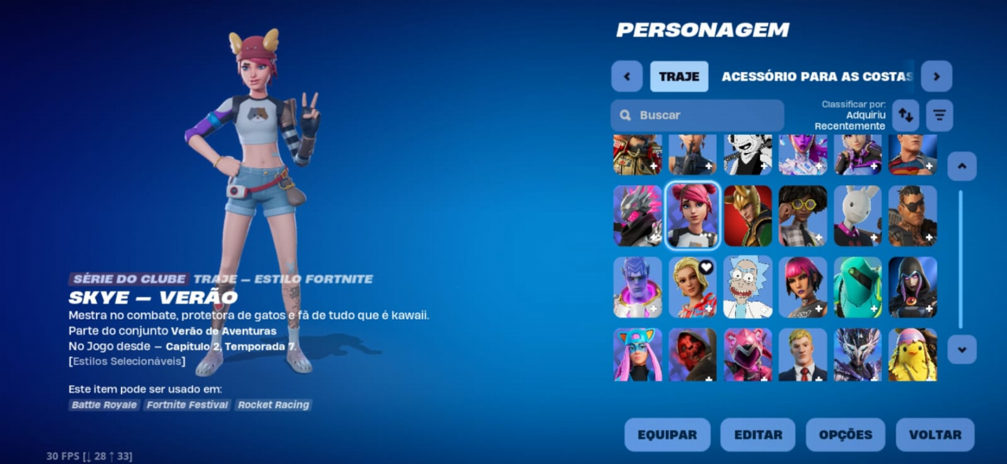 CONTA FORTNITE OG 178 SKINS | CAPÍTULO 1 | SOLID SNAKE!!!