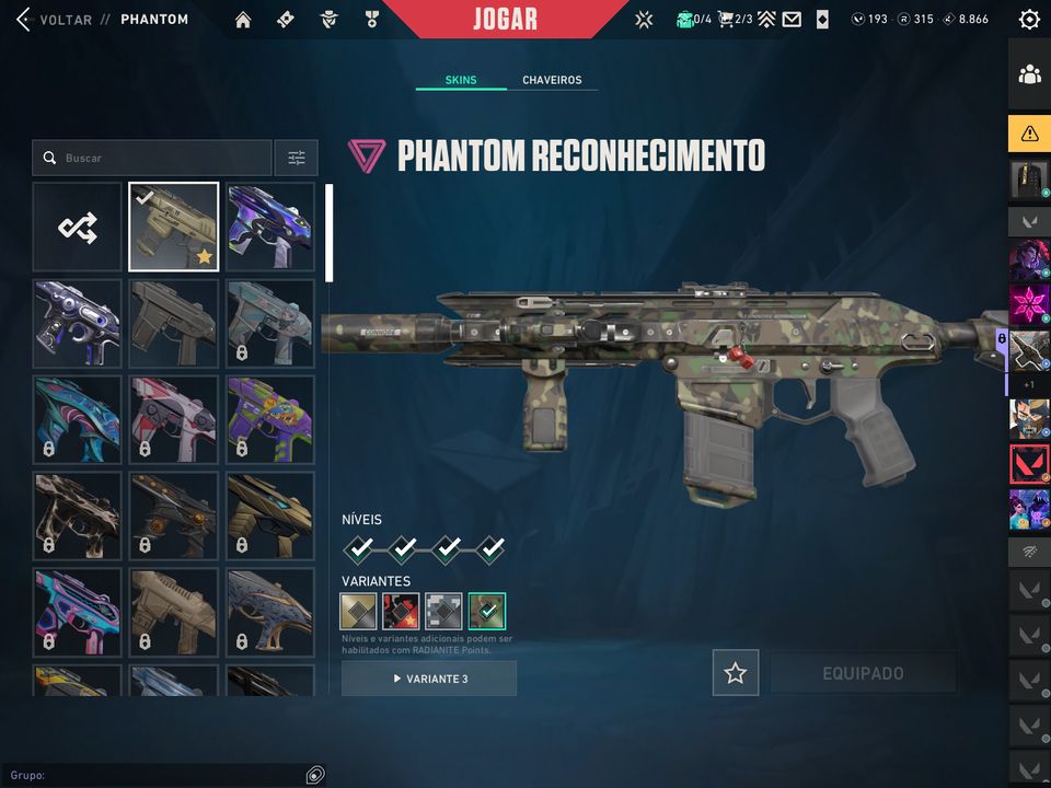 CONTA VALORANT VARIAS SKINS, FULL-INFO