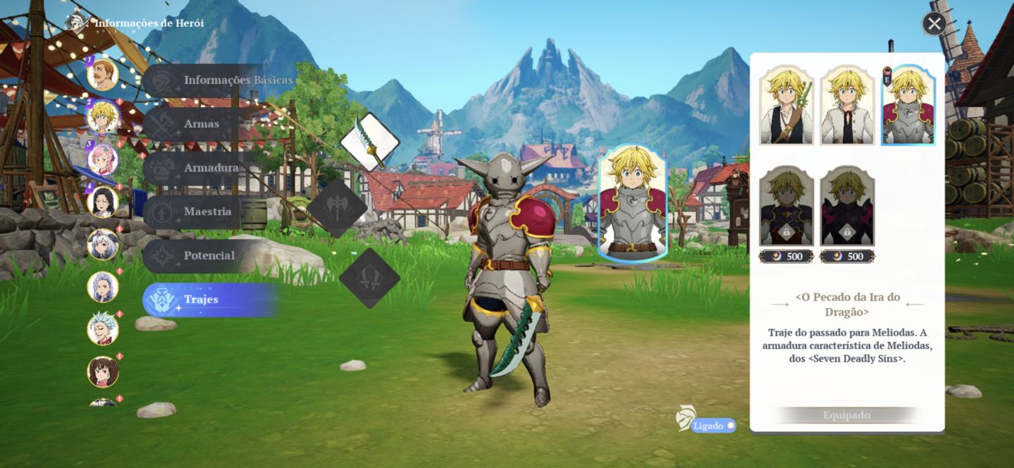 The Seven Deadly Sins Origin - Escanor C7 + Meli C4