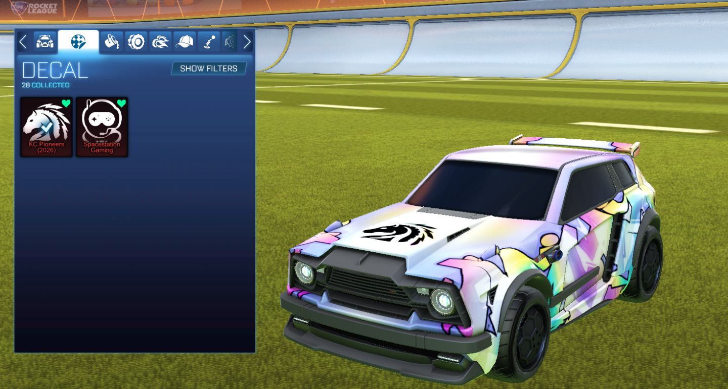 CONTA ROCKET LEAGUE PEAK GC1 (1492) PAINTED FENNEC+RLCS DECALS+GC S22 TAG+600Cr