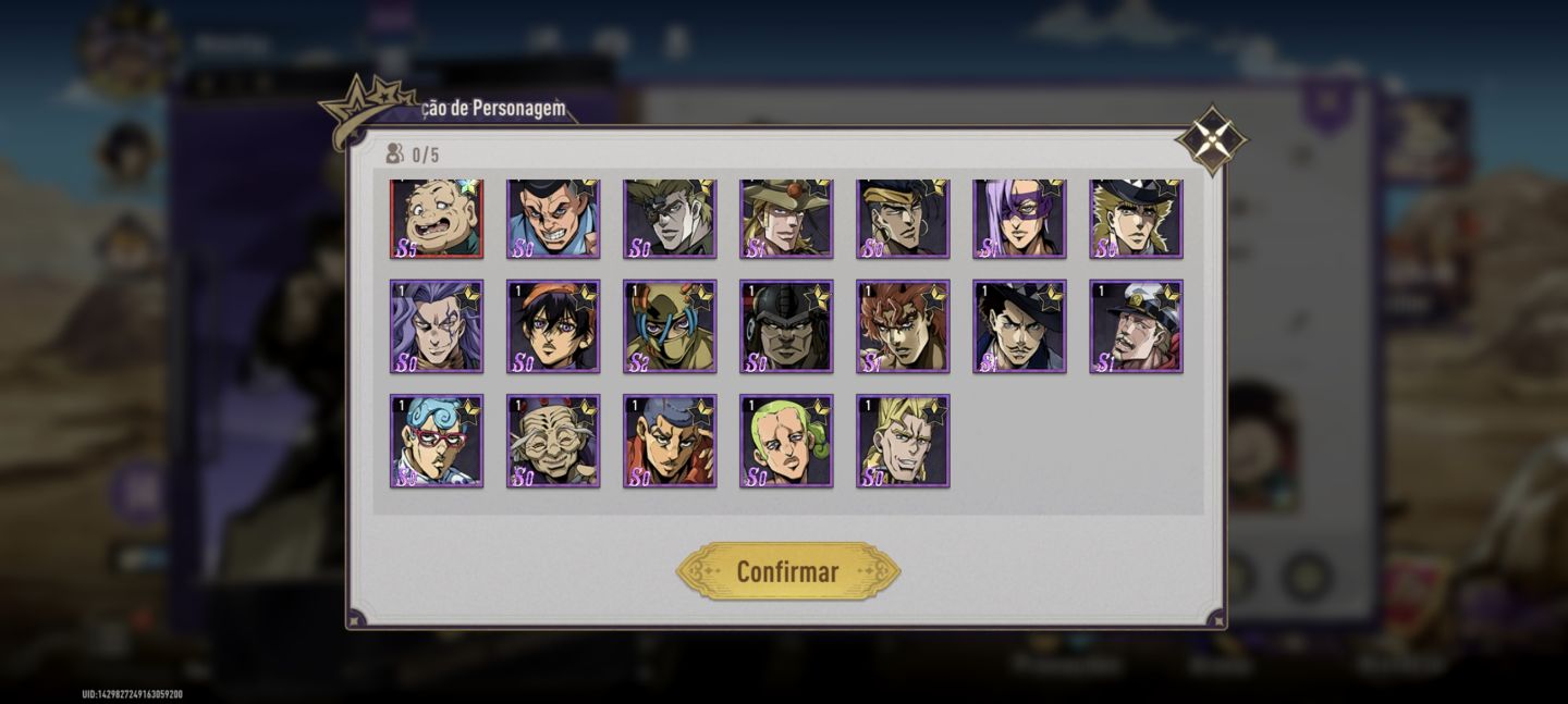 JOJO'S BIZZARRE ADVENTURE GS MELHORES PERSONAGENS