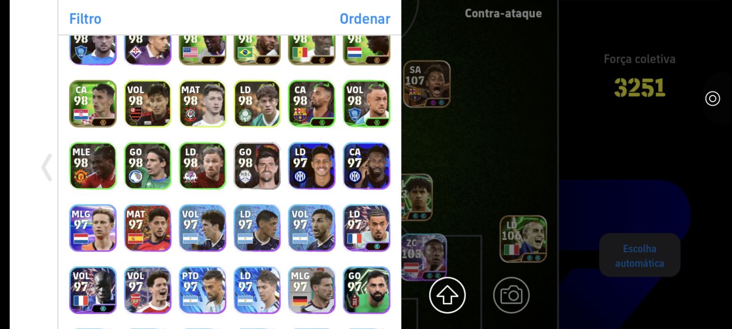 Conta: serv Brasil 3251 força coletiva, Neymar 107 Barça e mbape blitz
