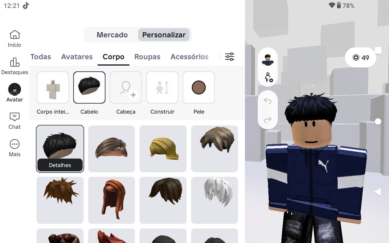 CONTA DE ROBLOX VERIFICADA +13 COM 49 ROBUX