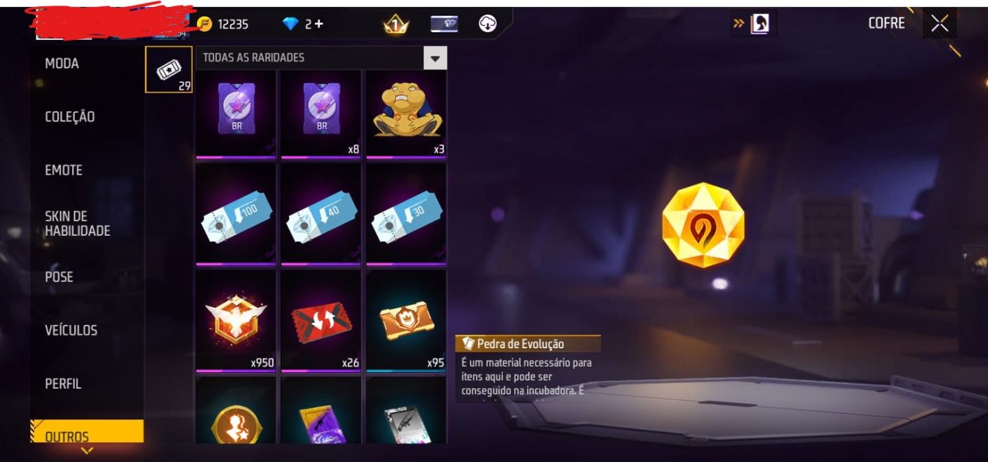 Conta free fire full acesso