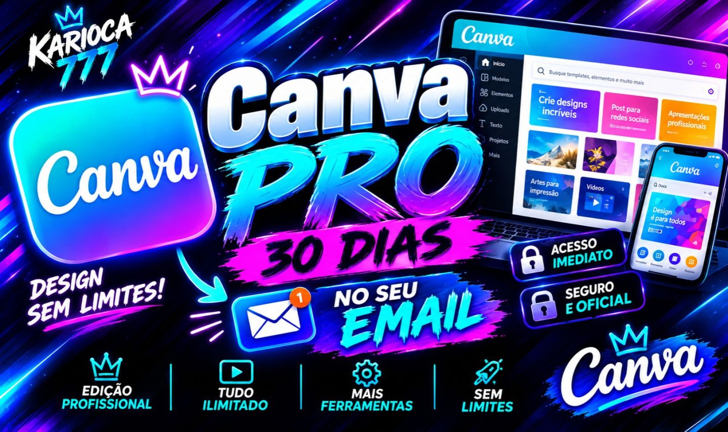 CANVA PRO+ 30 DIAS NO SEU EMAIL ( ENTREGA AUTOMÁTICA )