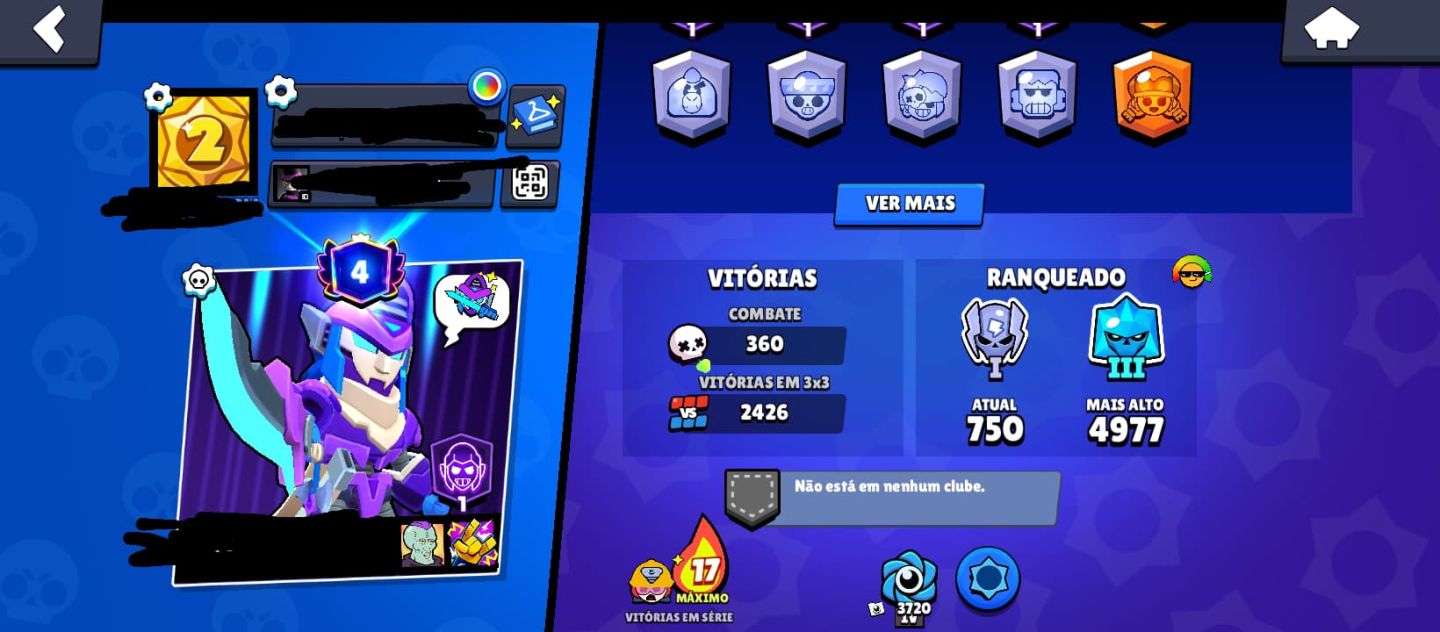 CONTA BRAWL STARS 14K TROFÉUS (CRIADA EM 2020) ÍCONE DE 2 ANIVERSÁRIO
