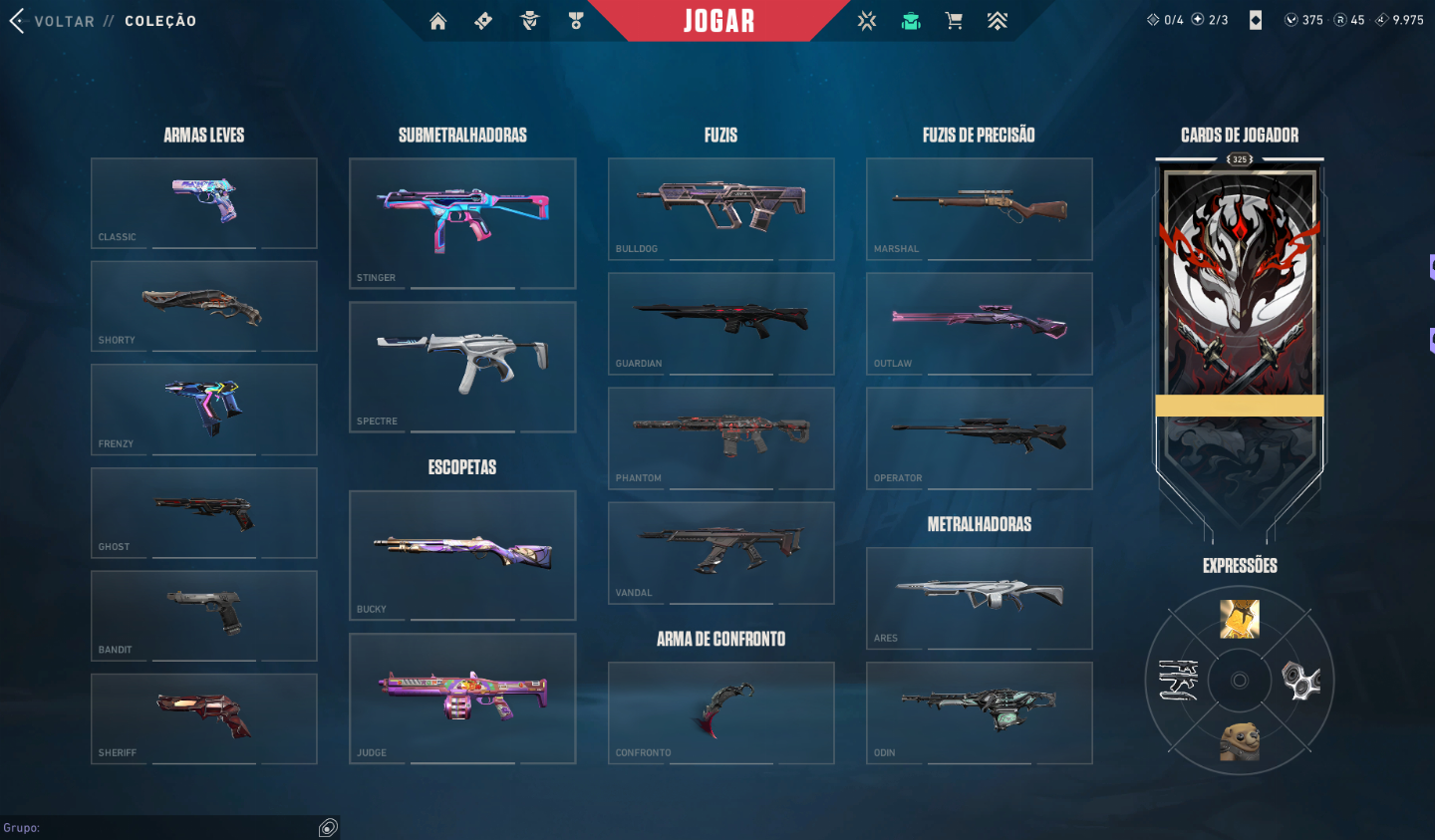 Conta valorant varias skins ex Ascendete 3