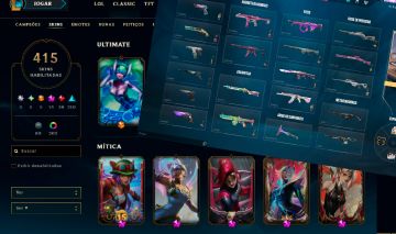 Conta LoL 415 skins + Valorant