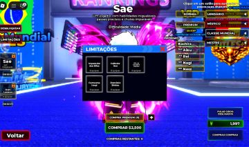 Conta blue lock 5 limitados+itens limitados+skins+volleyball legends