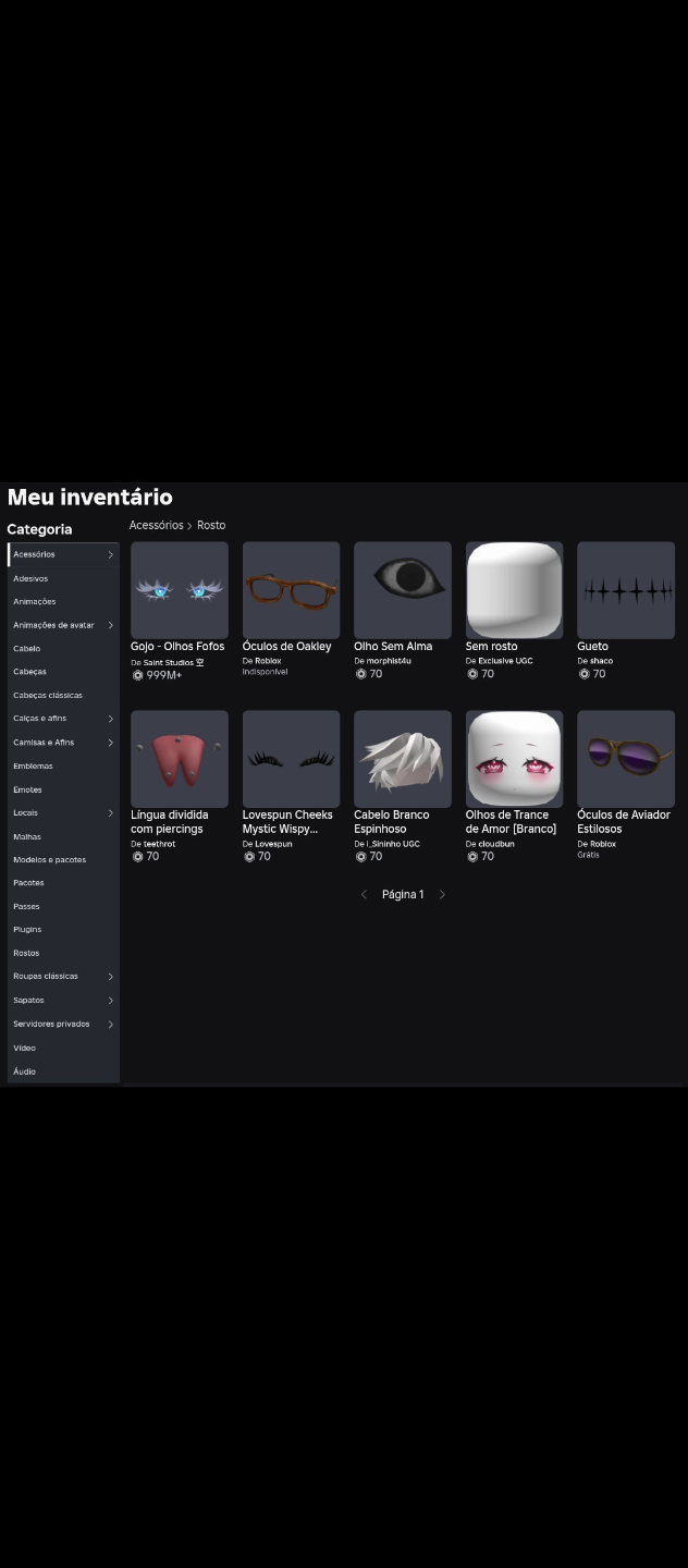 CONTA RARA ROBLOX (leia a descrição.)