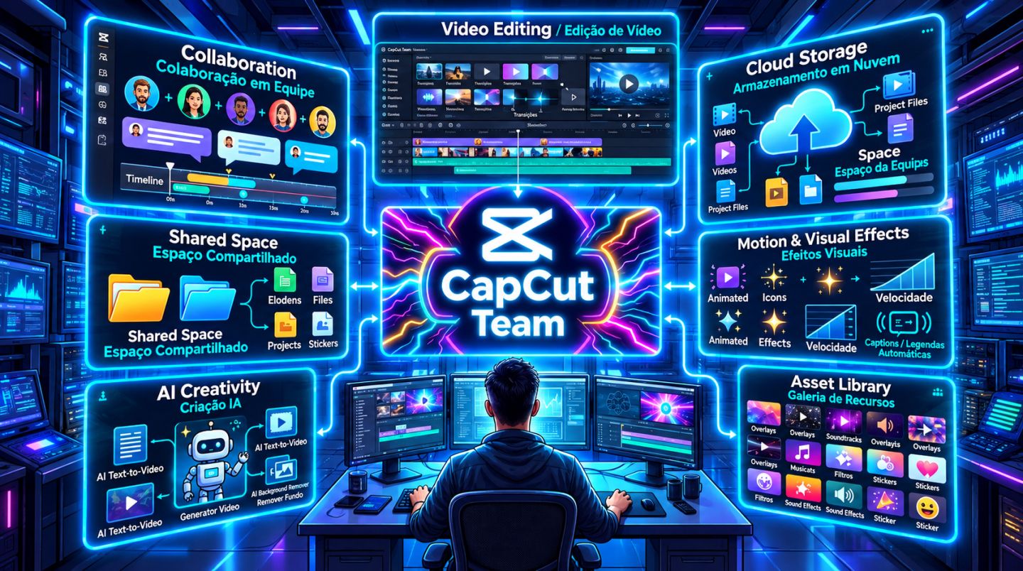 Capcut Team 1200 Créditos | 30 Dias