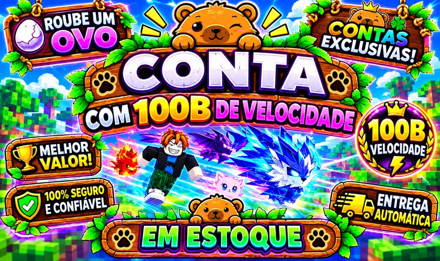 [90% DE DESCONTO] CONTA ROUBE UM OVO | 100B VELOCIDADE | 999T CASH
