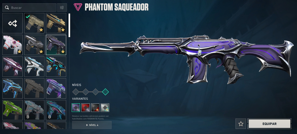 CONTA VALORANT - PLATINA - SKINS (2k GASTOS).