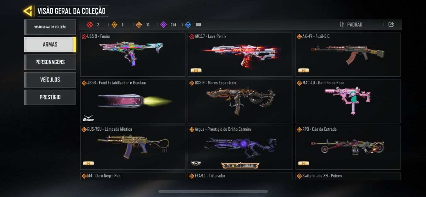 CONTA COD MOBILE CODM - 2 ARMAS MÍTICAS + 11 LENDÁRIAS | Call of Duty