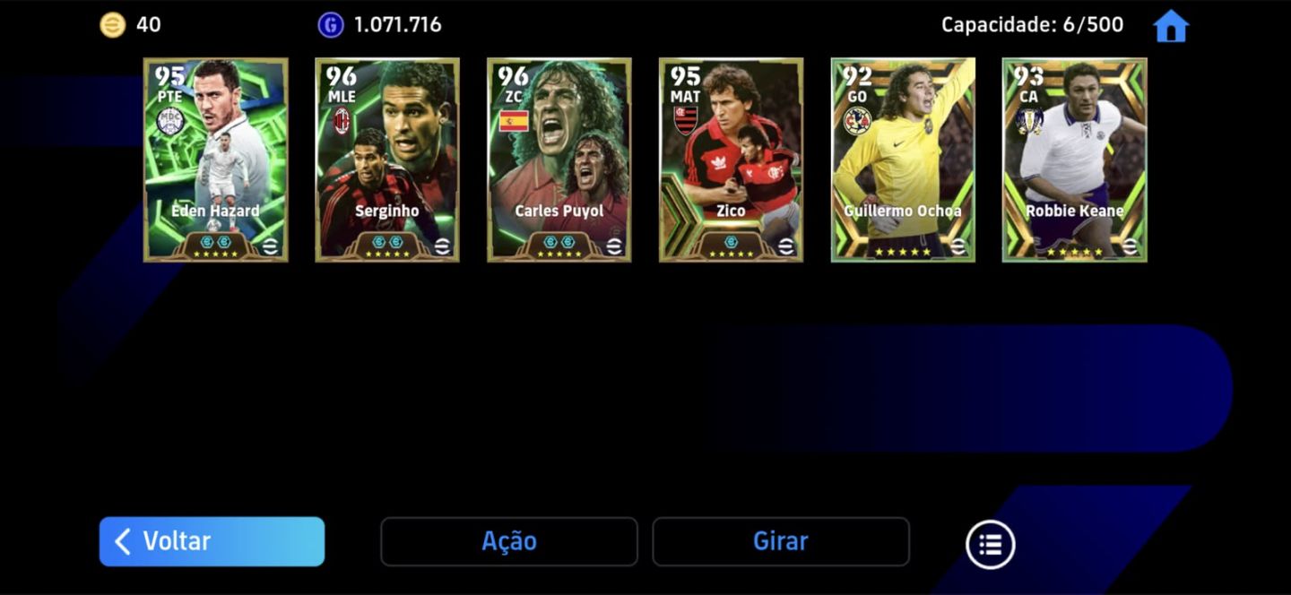 Conta de efootball desde 2020 com 31 LEGENDS
