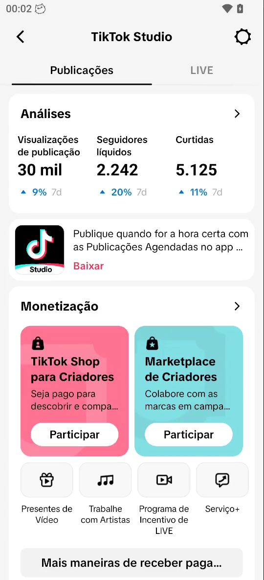 CONTA TIK TOK 13K SEGUIDORES ALTA QUALIDADE + PROMOÇÃO)