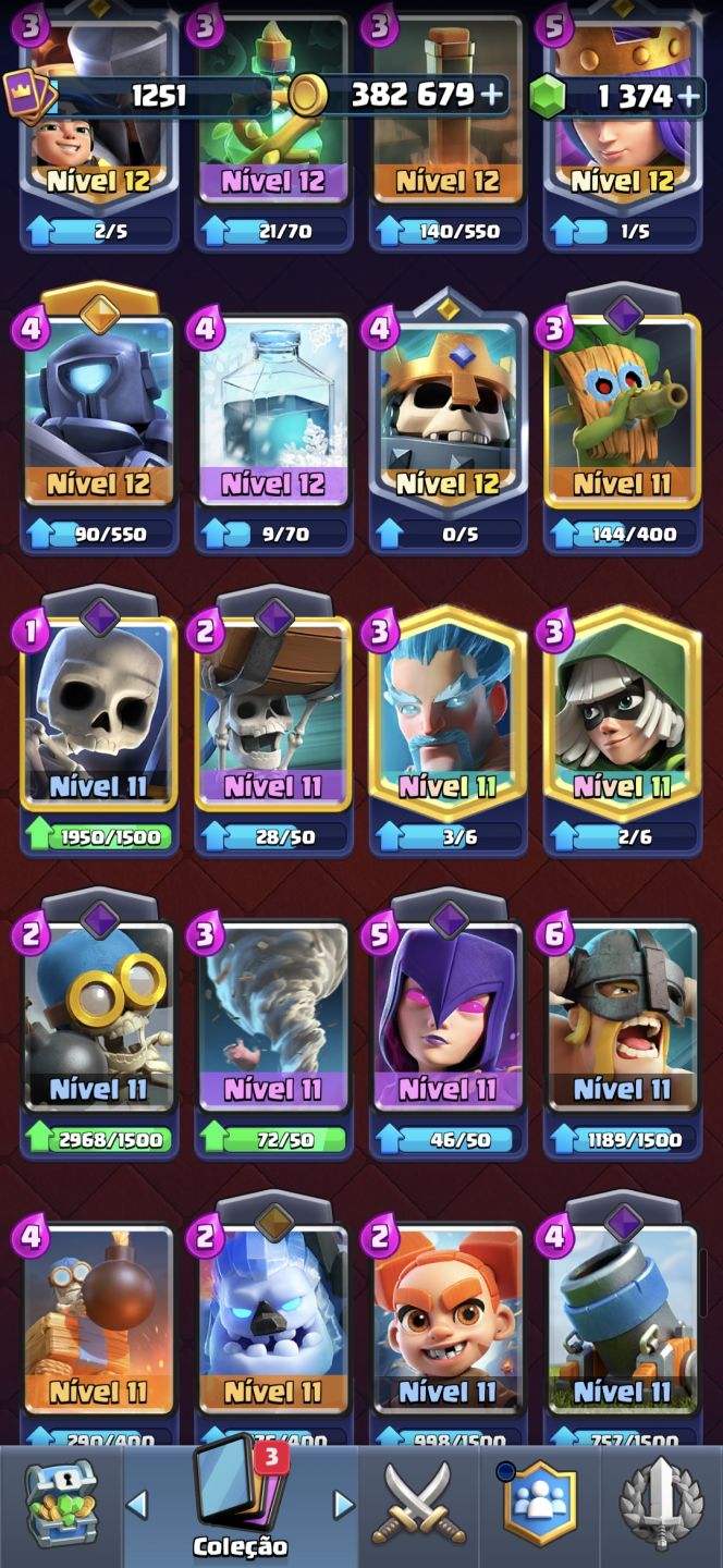 Conta clash royale Arena 21