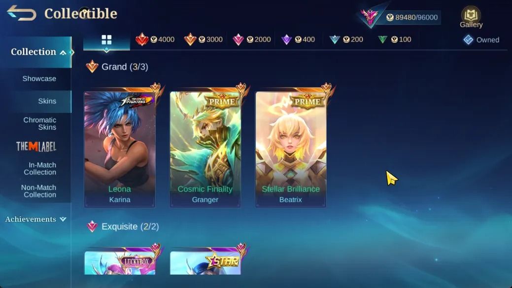 COLECIONADOR EXALTADO COM 3 ZODIAC e 2 PRIMES